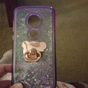 Glitter phone case for Moto e5 play